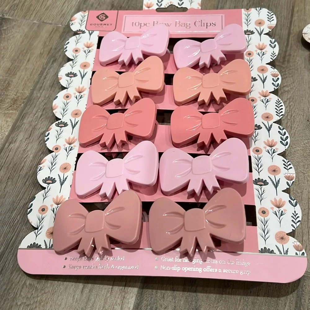 🎀 10pc BOW 🎀 BAG CLIPS 🎀